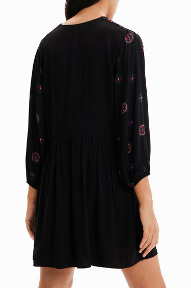 Vestit curt estampat ètnic | Desigual