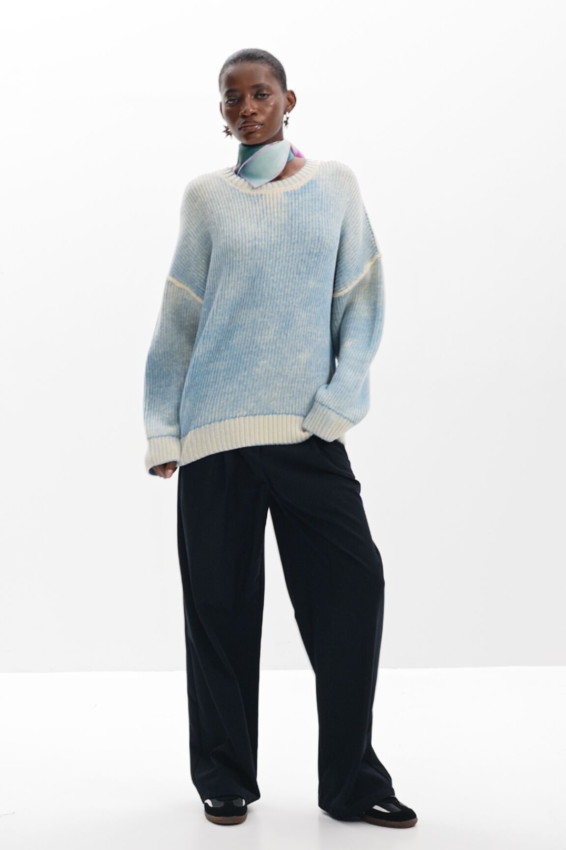 Oversized tie dye sweater women s I Desigual
