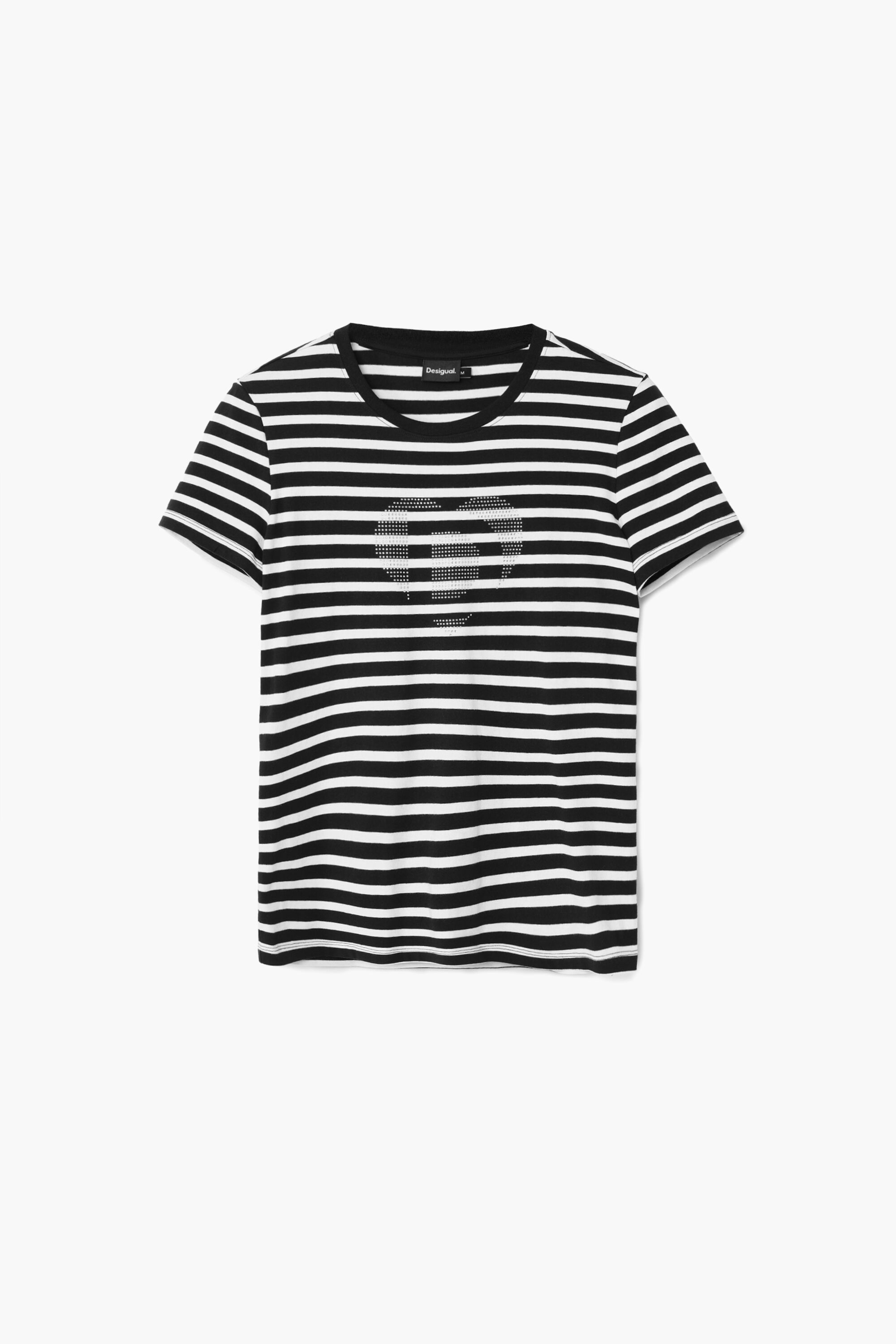 Striped shirt with heart best sale