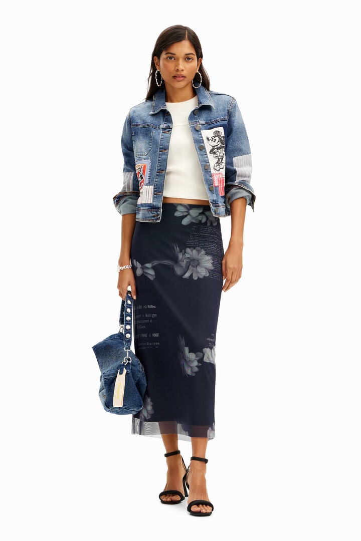 Patchwork Mickey Mouse denim jacket | Desigual