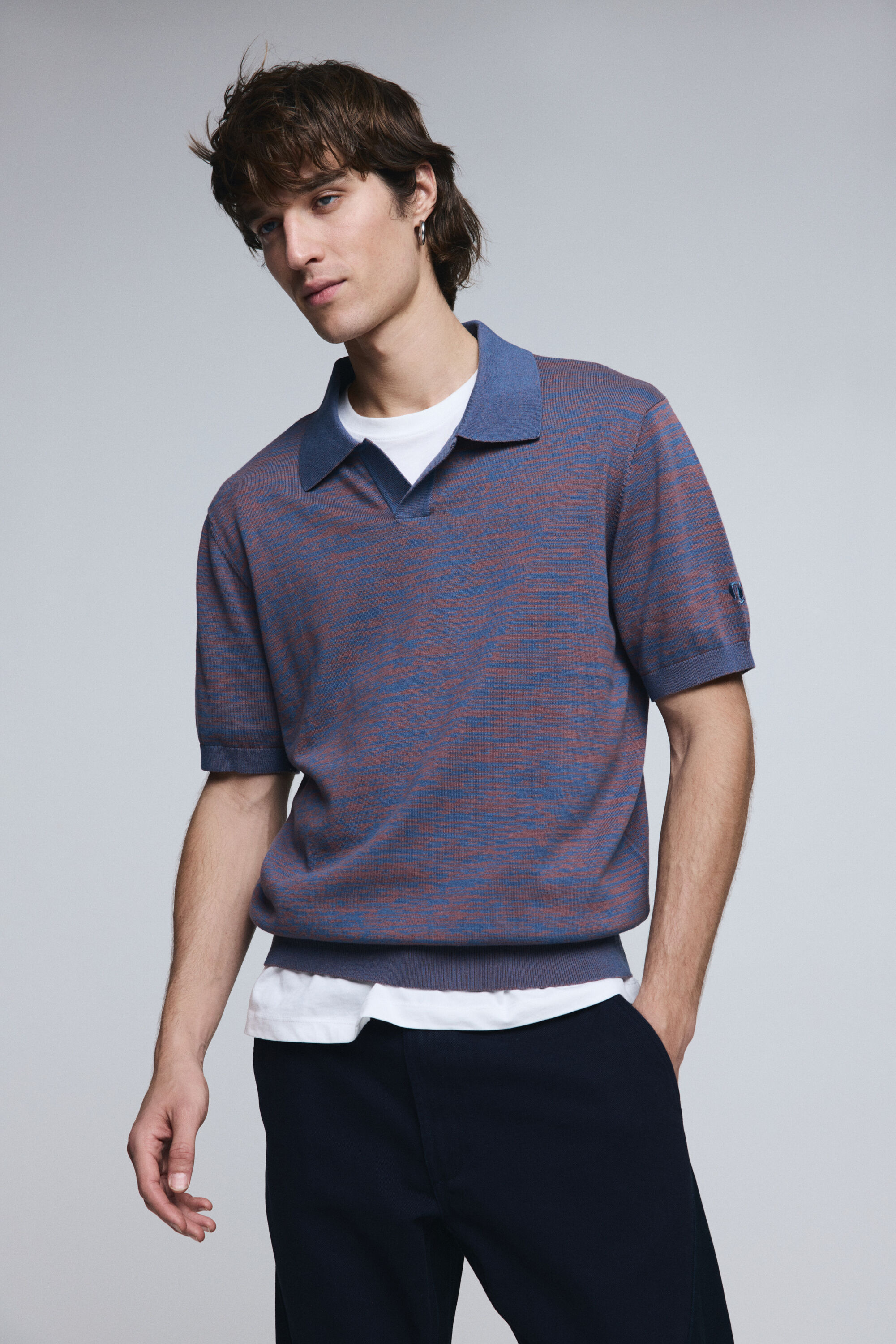 Jacquard polo