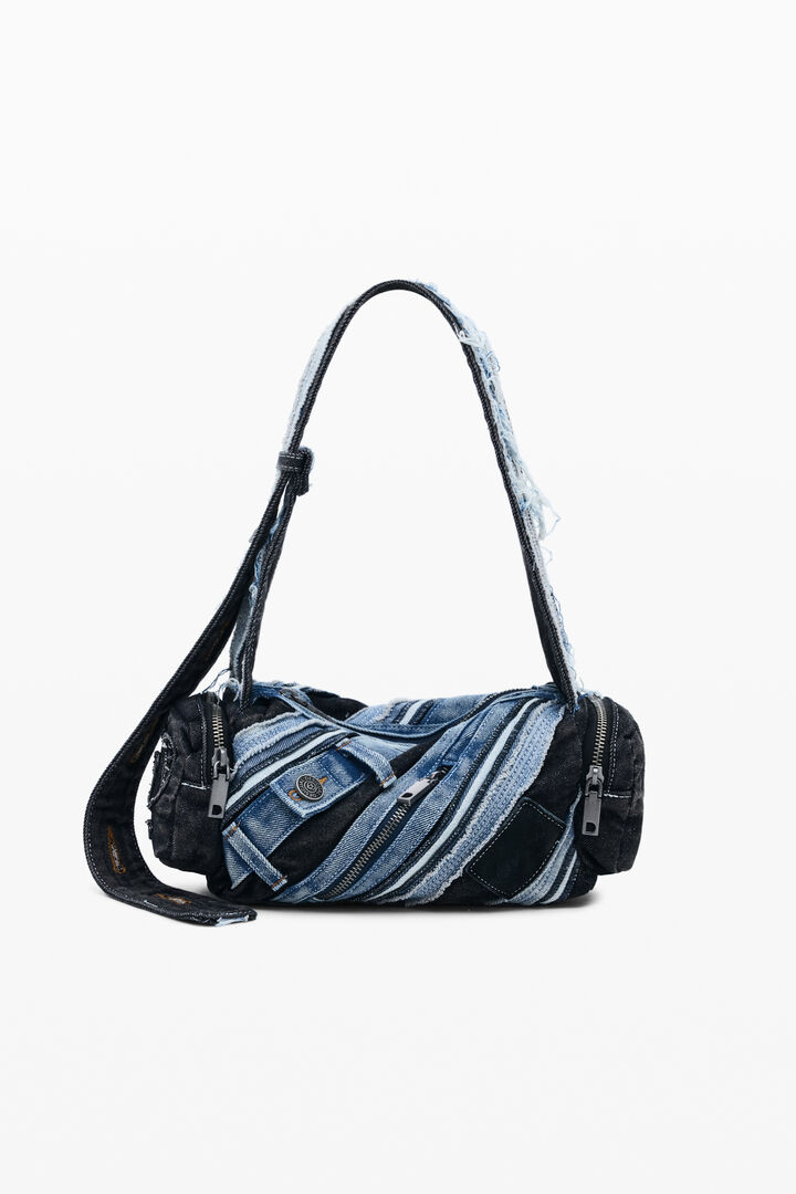 Medium denim patch bag