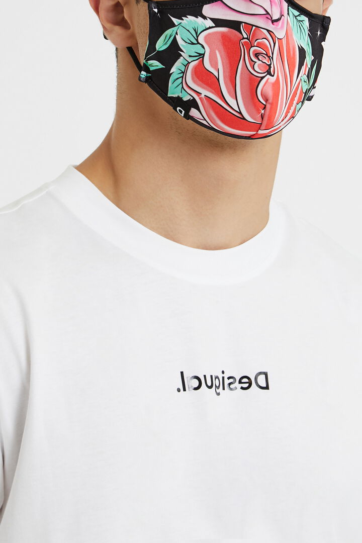 Mascarilla reversible Maxi-Floral + funda | Desigual