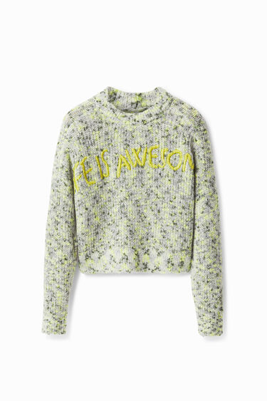 Camisola efeito leopardo riscas | Desigual