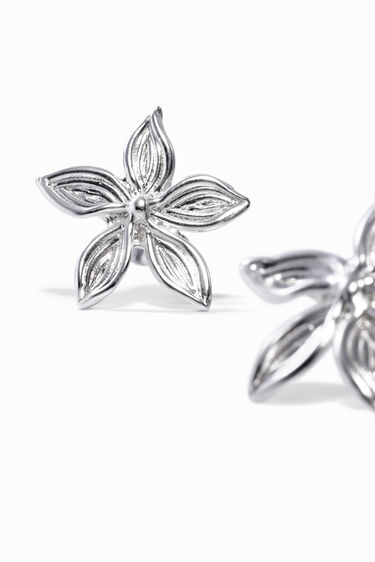Orecchini fiore placcati argento Zalio | Desigual