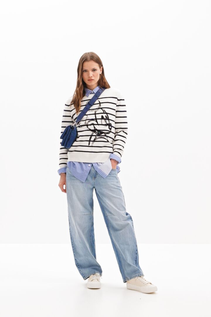 Striped Mickey Mouse pullover | Desigual