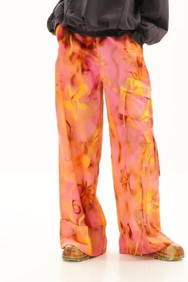 Spodnie w kwiaty Collina Strada | Desigual