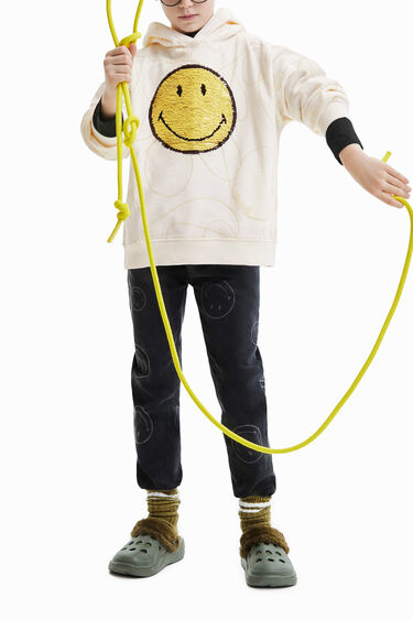 Sweatshirt Smiley® lantejoulas reversíveis | Desigual