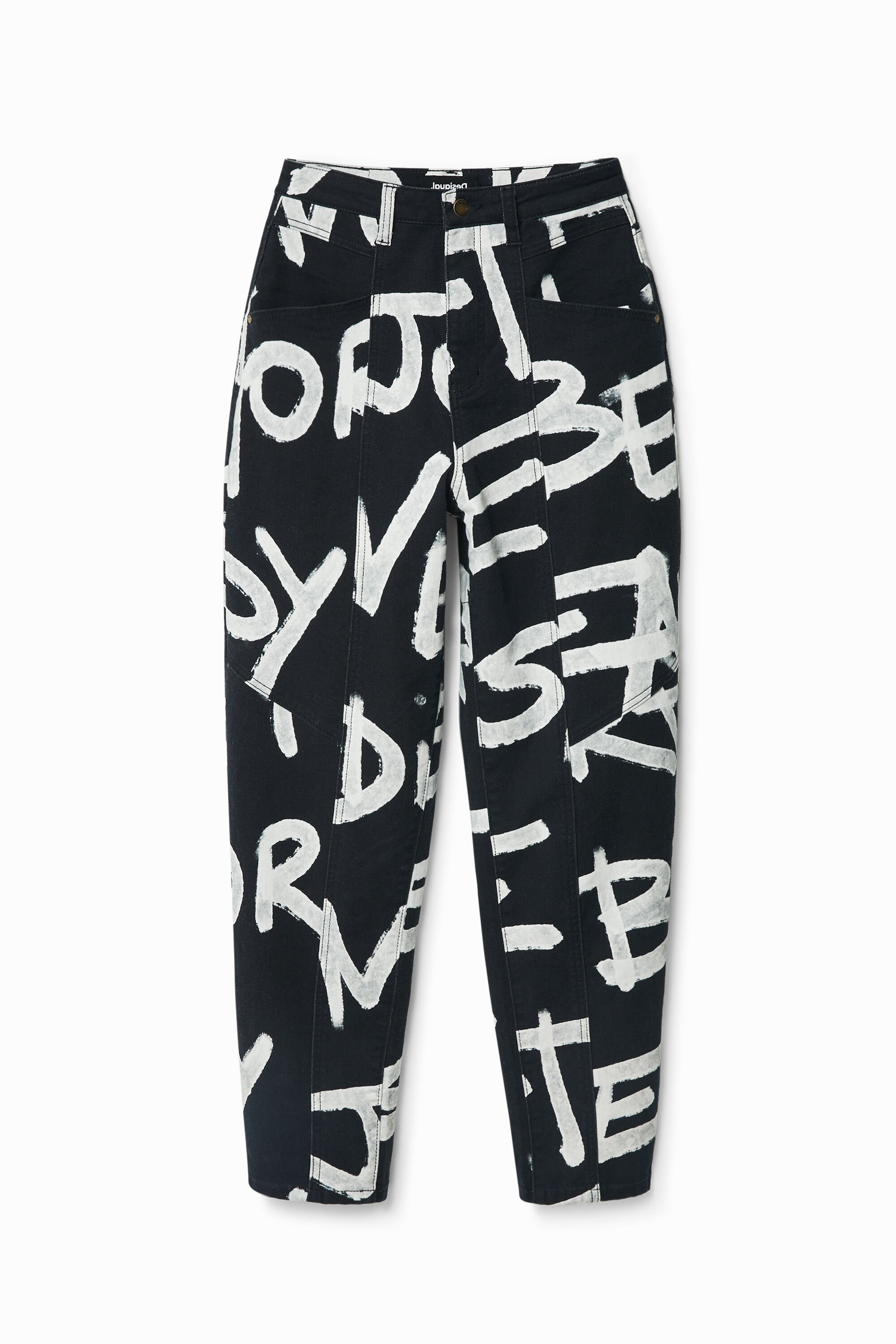 desigual Broek Manifesto - BLACK