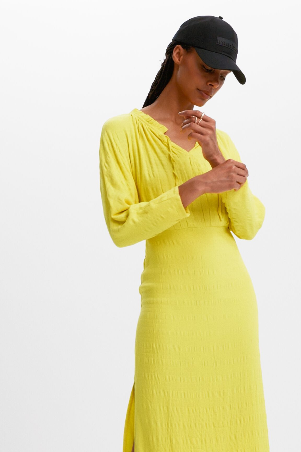 Textured midi dress Desigual
