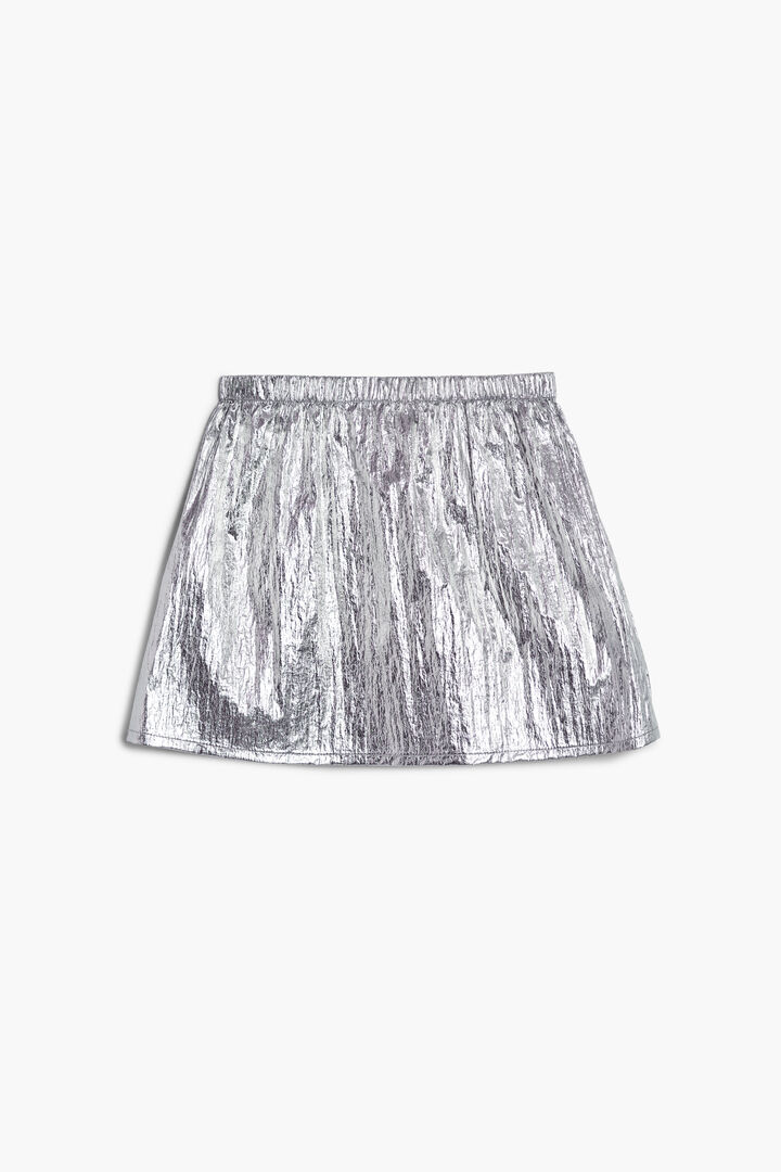Falda corta metalizada | Desigual