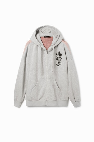 Oversize jacquard Mickey Mouse hoodie | Desigual