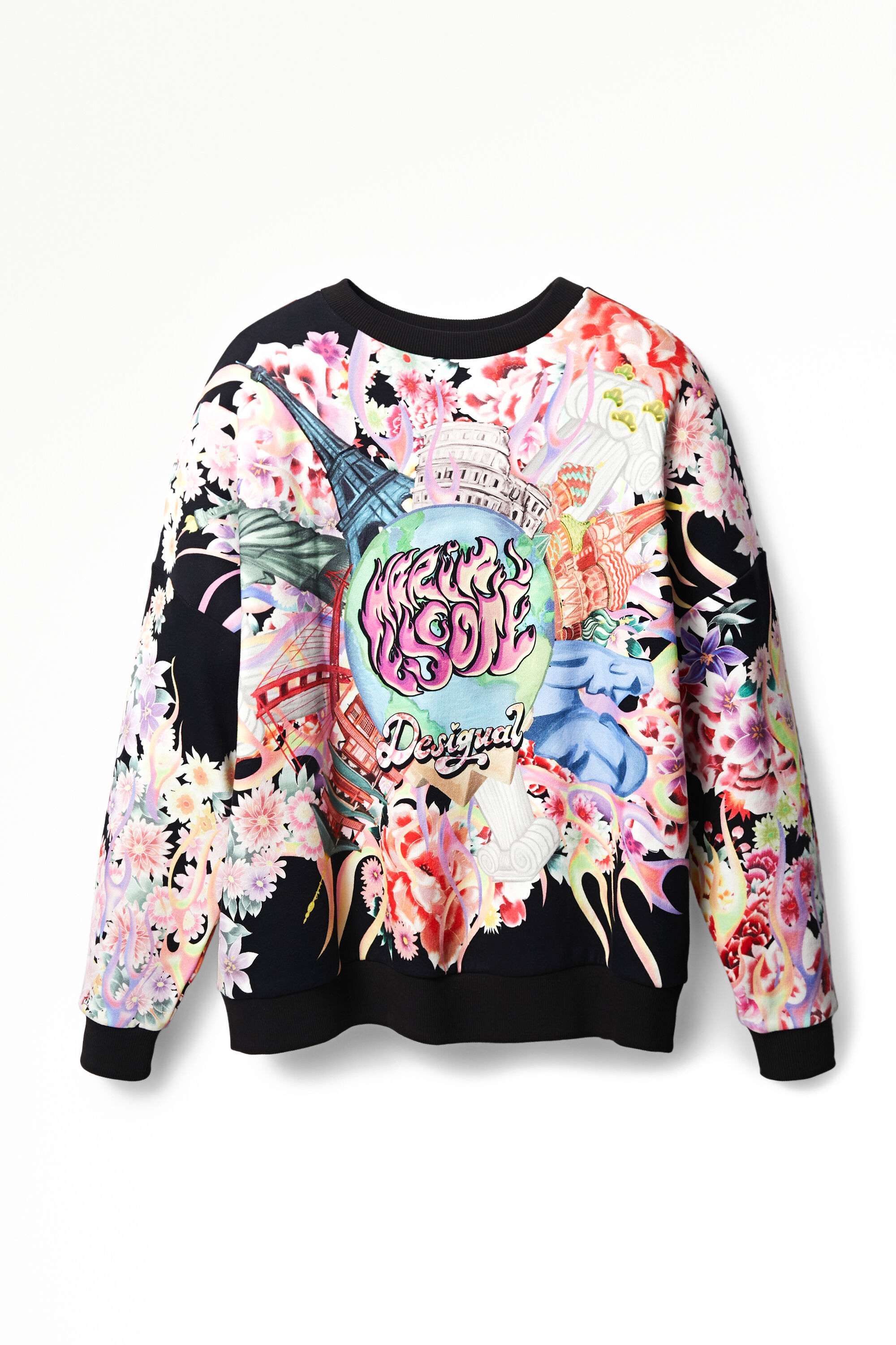 Oversized plush sweatshirt outlet