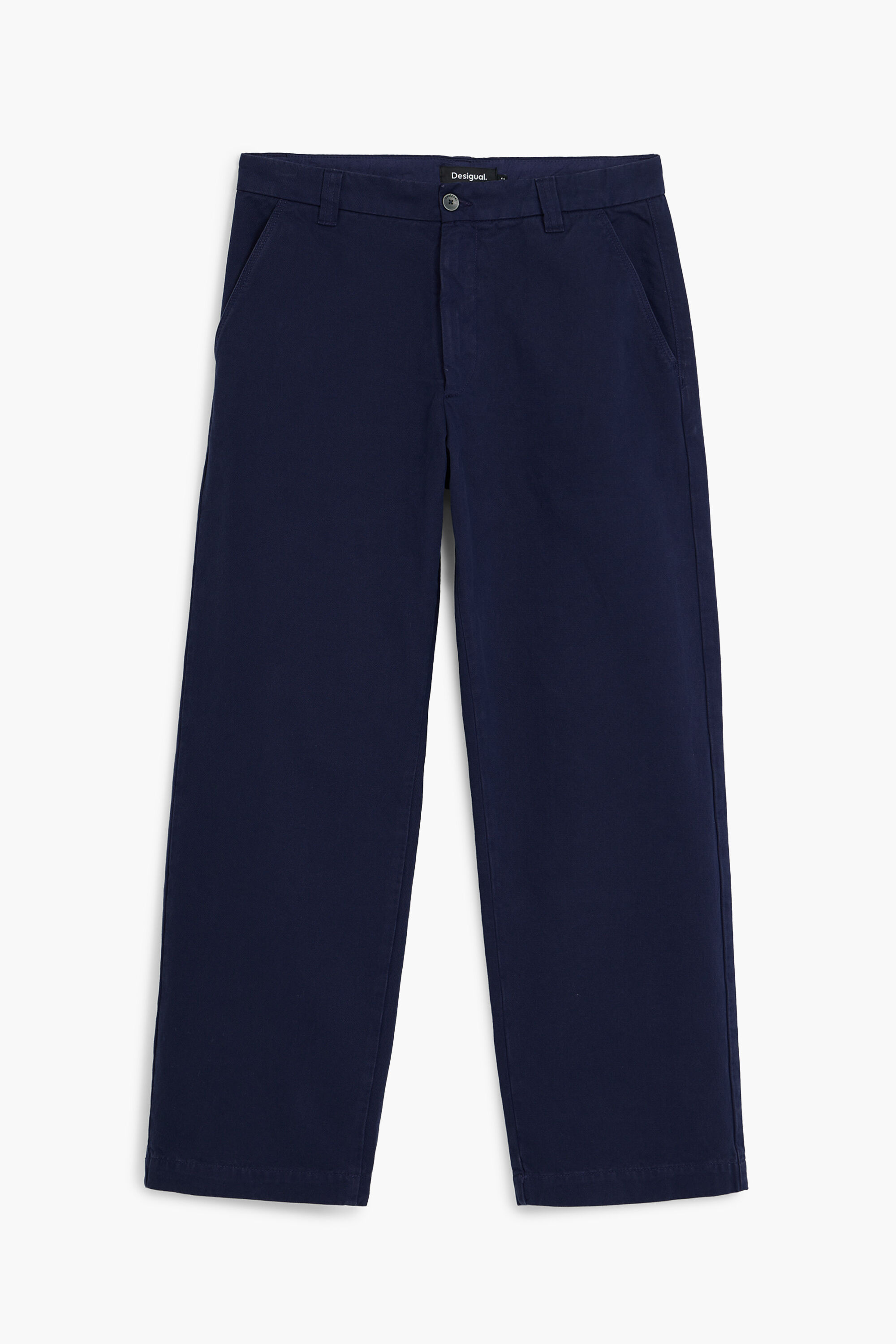 Structured straight pants - BLUE - 34