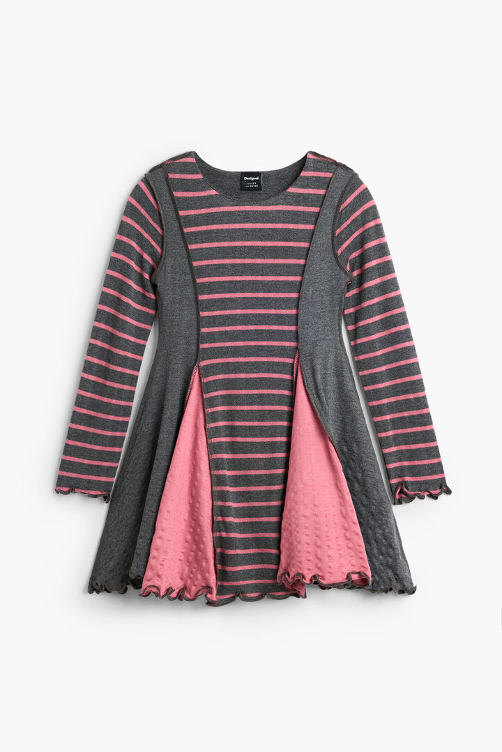 Striped A-line dress