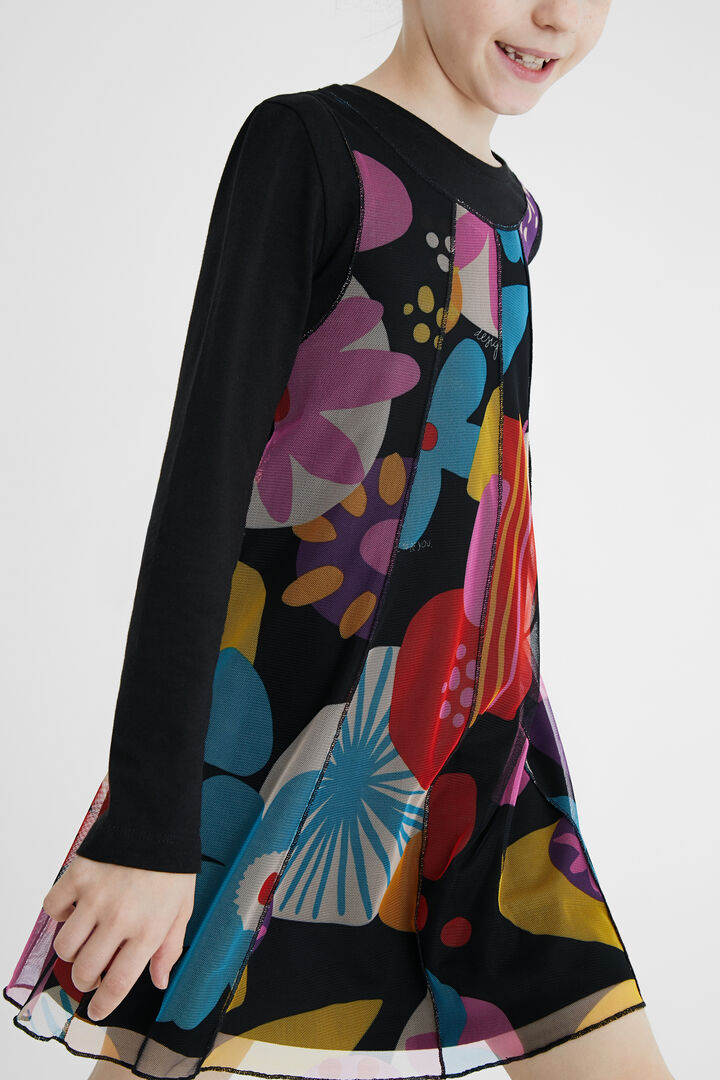 Tulle print dress | Desigual