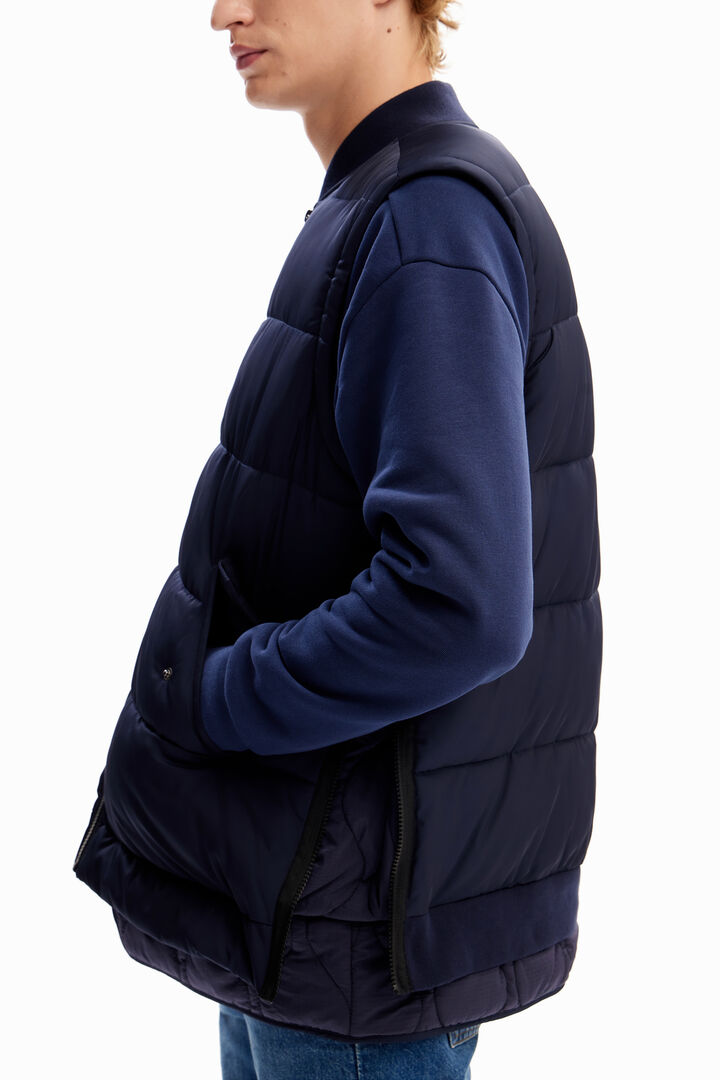 Bomber acolchada desmontable | Desigual