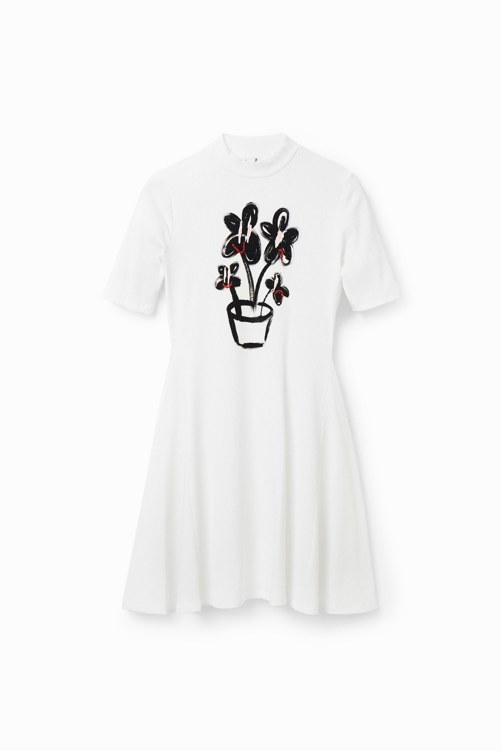Black t shirt skater dress 2025