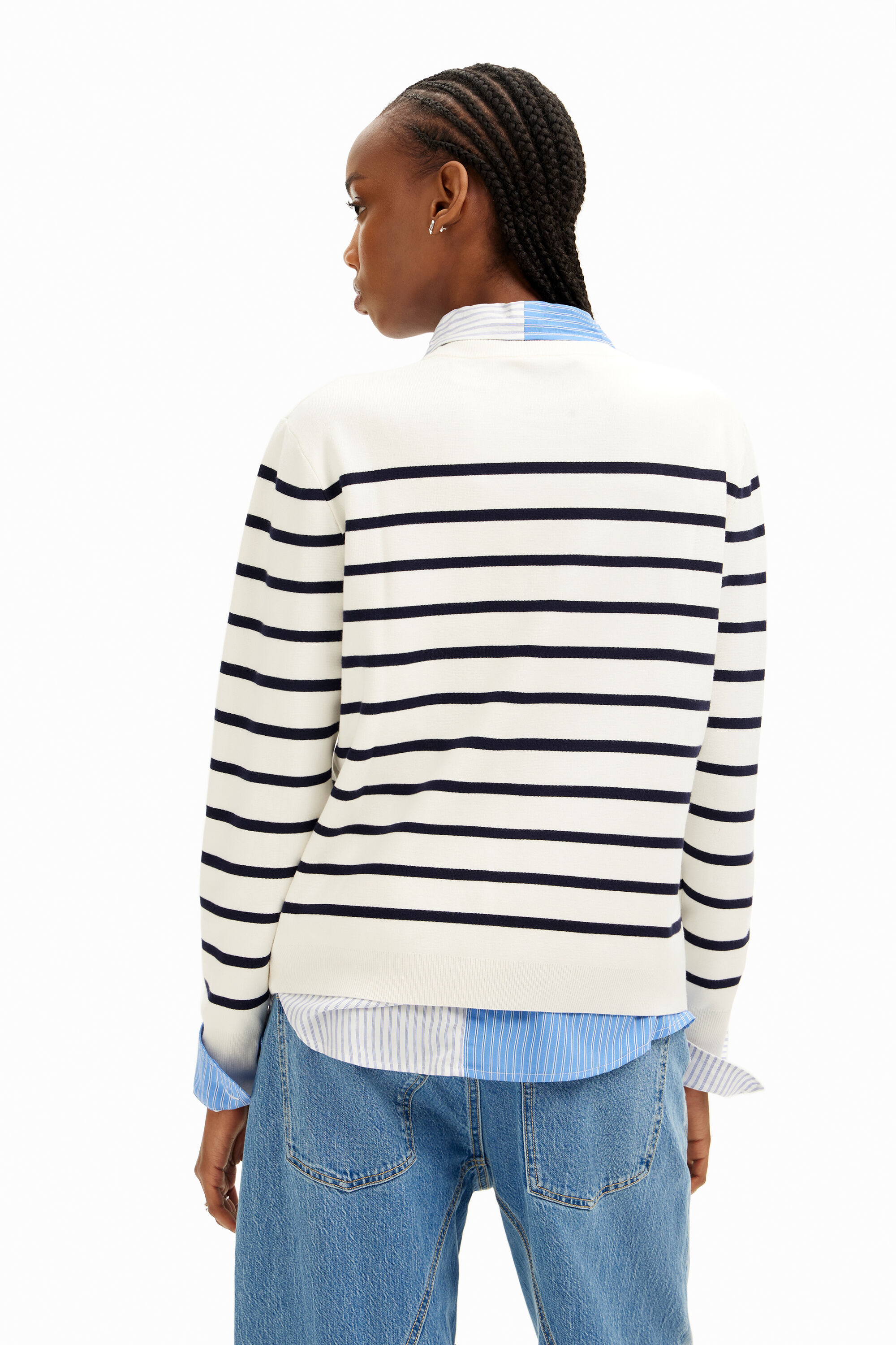 Women s Striped Mickey Mouse pullover I Desigual