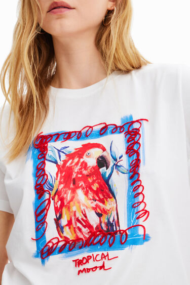 Camiseta tropical loro | Desigual