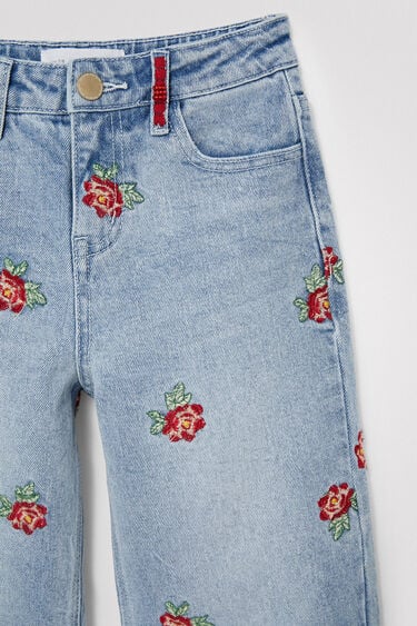 Jean wide leg roses | Desigual