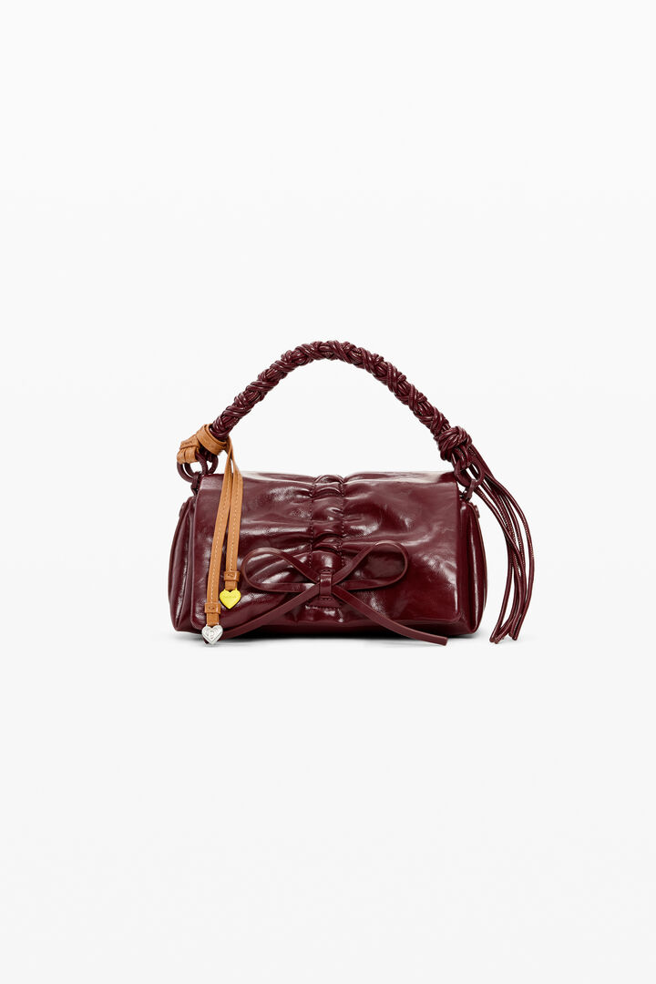 Petit sac brillant &agrave; n&oelig;ud