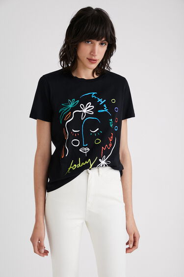 T-shirt arty 100 % coton | Desigual