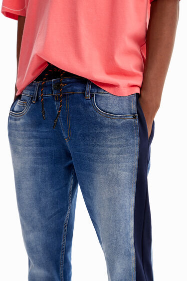 Hybrid denim jogging trousers | Desigual