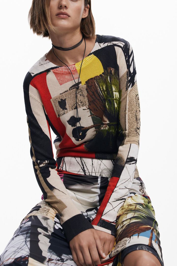 Sweater designed by Mr. Christian Lacroix