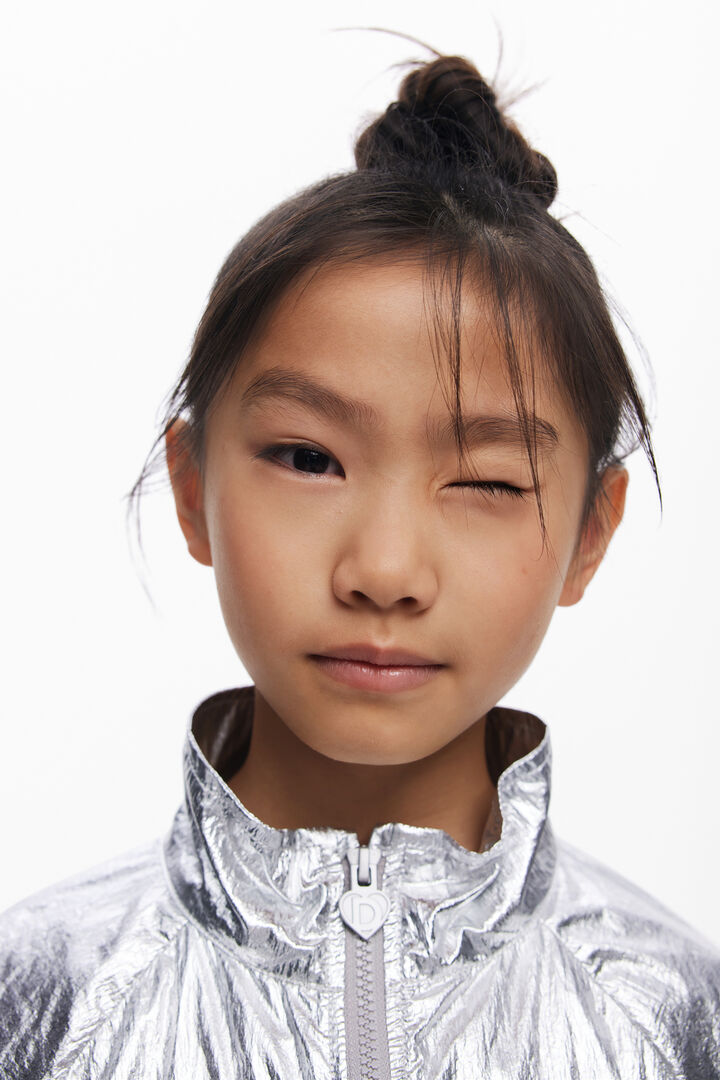 Reversible silver jacket | Desigual