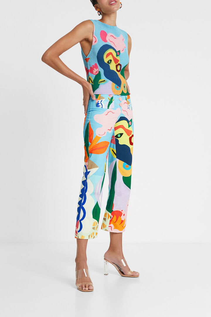Recycled blouse with straps | Desigual