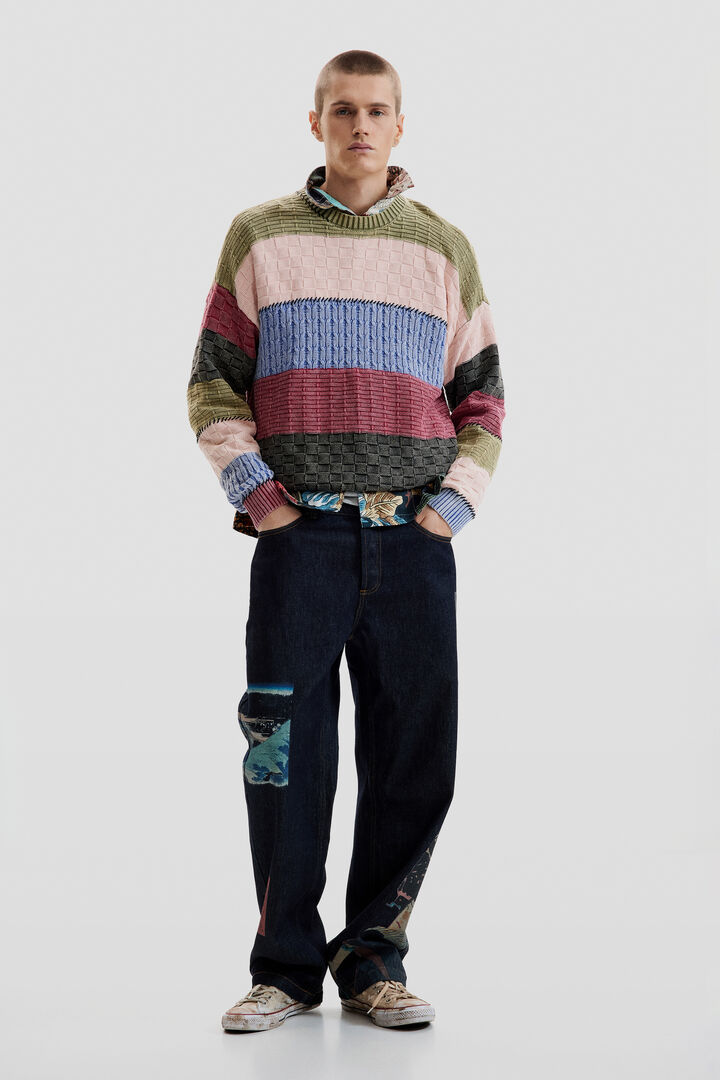 Stitch knit sweater | Desigual