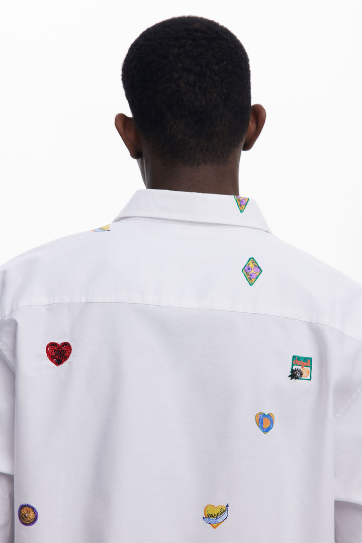 Long-sleeve shirt with drawings | Desigual
