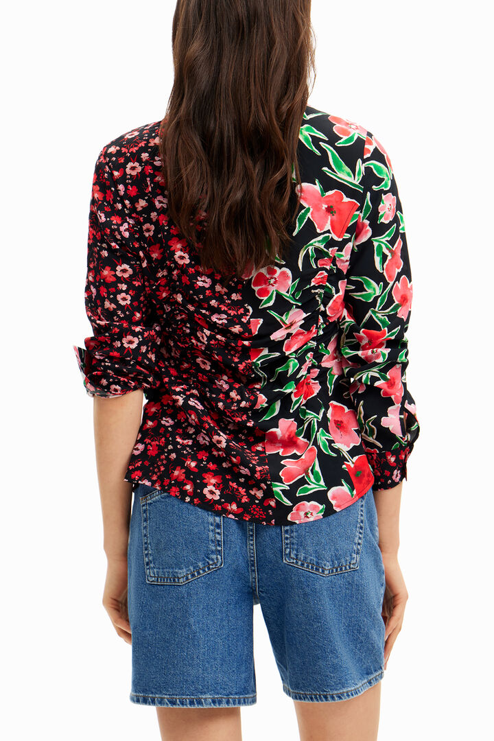 Camisa fruncida flores | Desigual