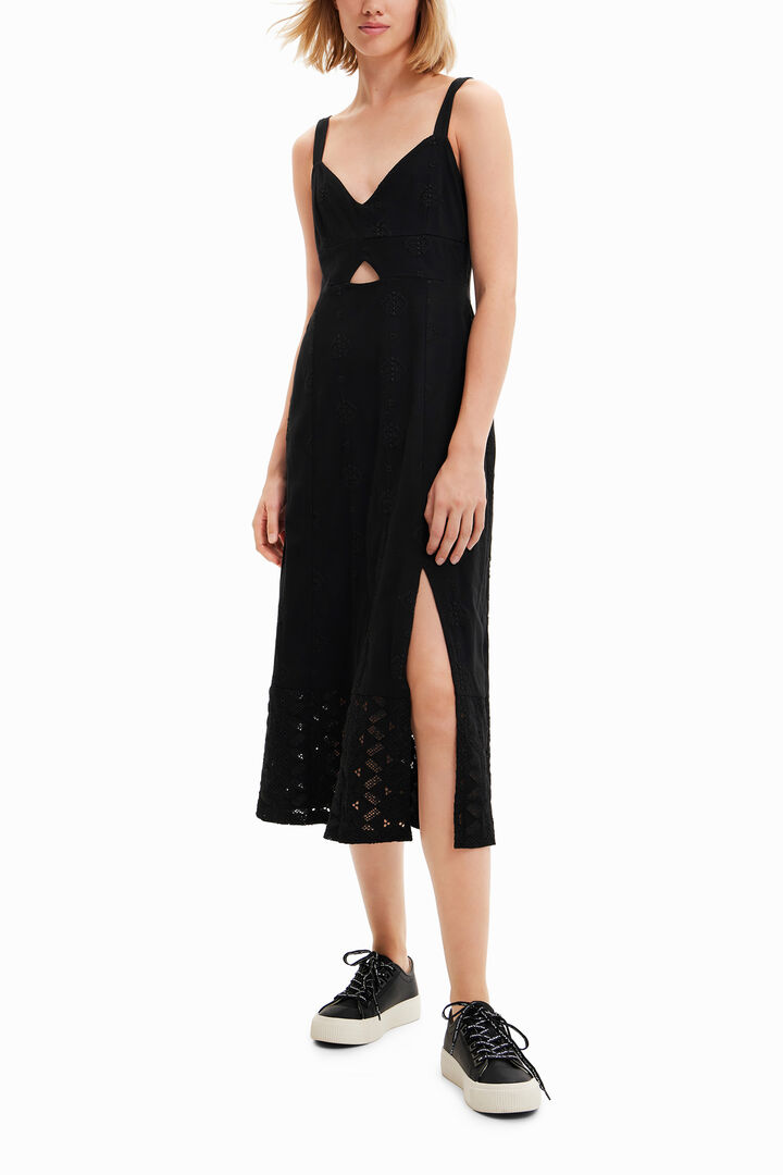 Hímzett midi ruha | Desigual