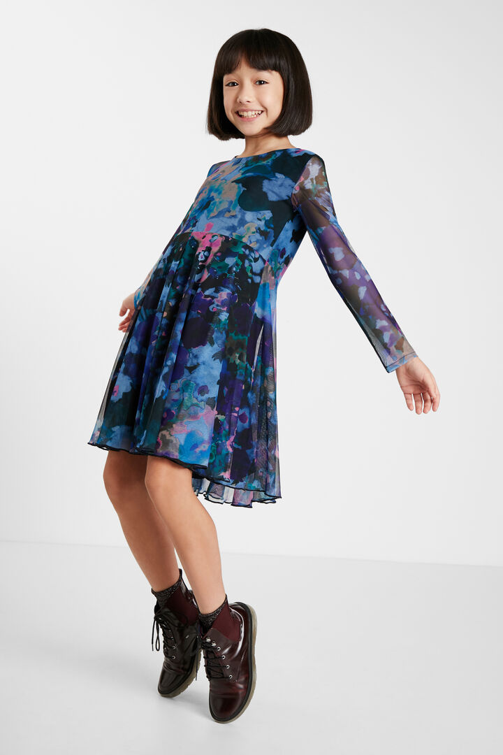 High-waist dress flowers | Desigual