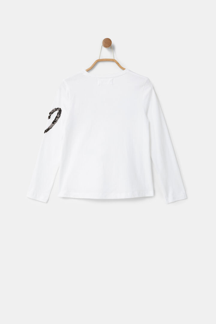 Camiseta flores lentejuelas | Desigual
