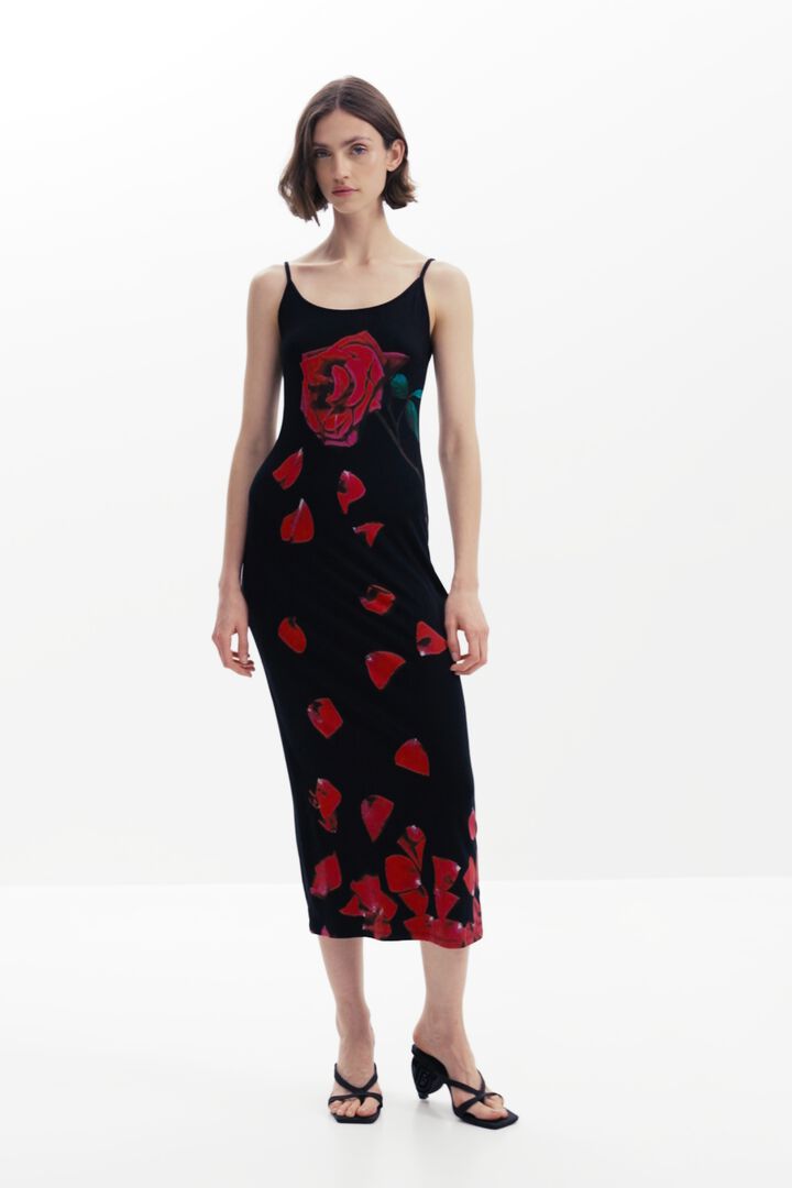 Tyler McGillivary floral midi dress | Desigual