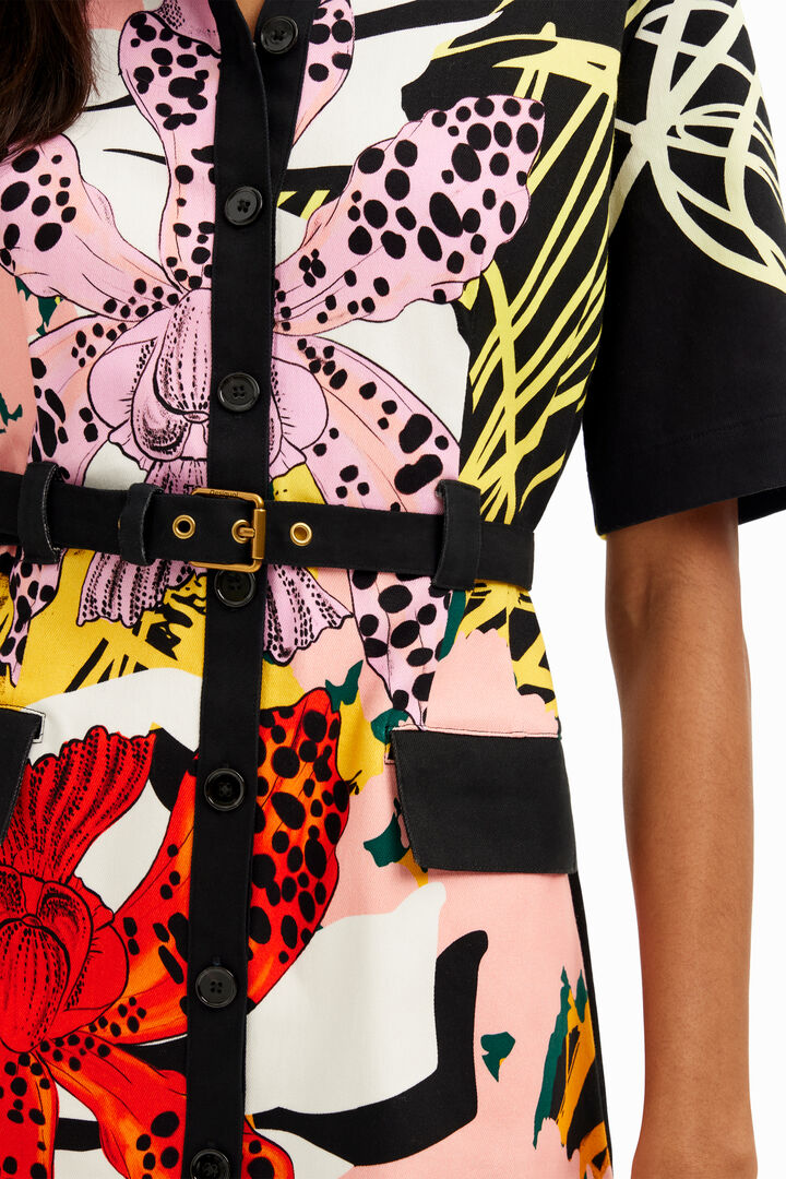 Short dress orchids M. Christian Lacroix | Desigual