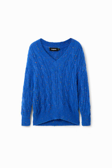 Jersey oversize trenzas | Desigual