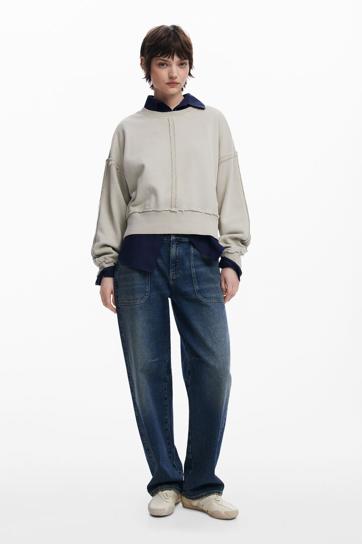 Sweatshirt mit Steppnähten | Desigual