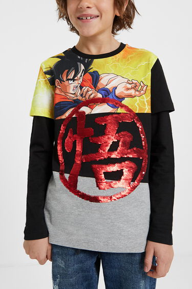 Camiseta lentejuelas "Dragon Ball" | Desigual