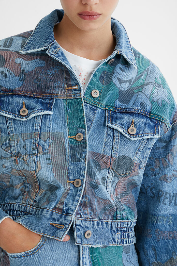 Veste en jean oversize Mickey Mouse | Desigual