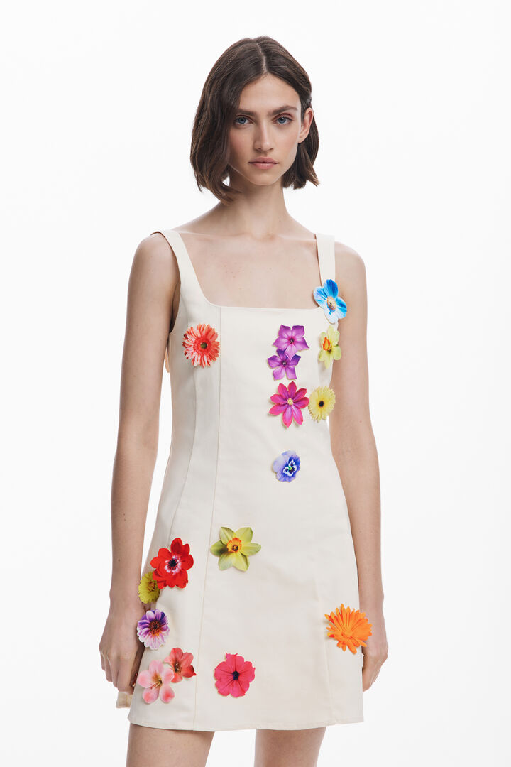 Tyler McGillivary virágos paneles ruha | Desigual