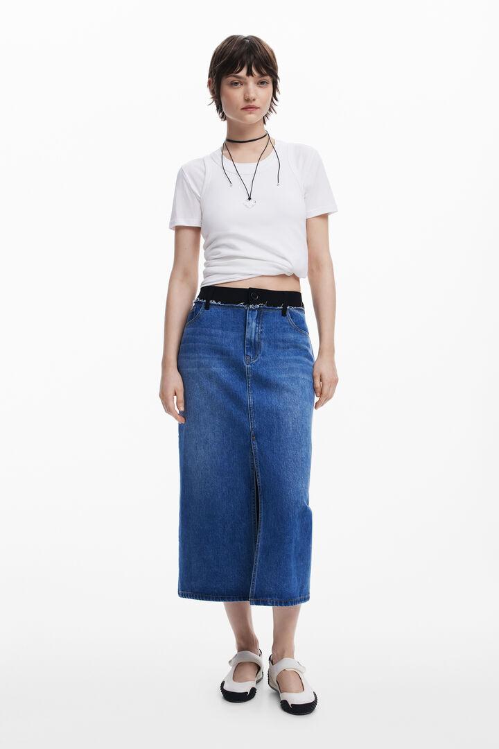 Two-tone skirt