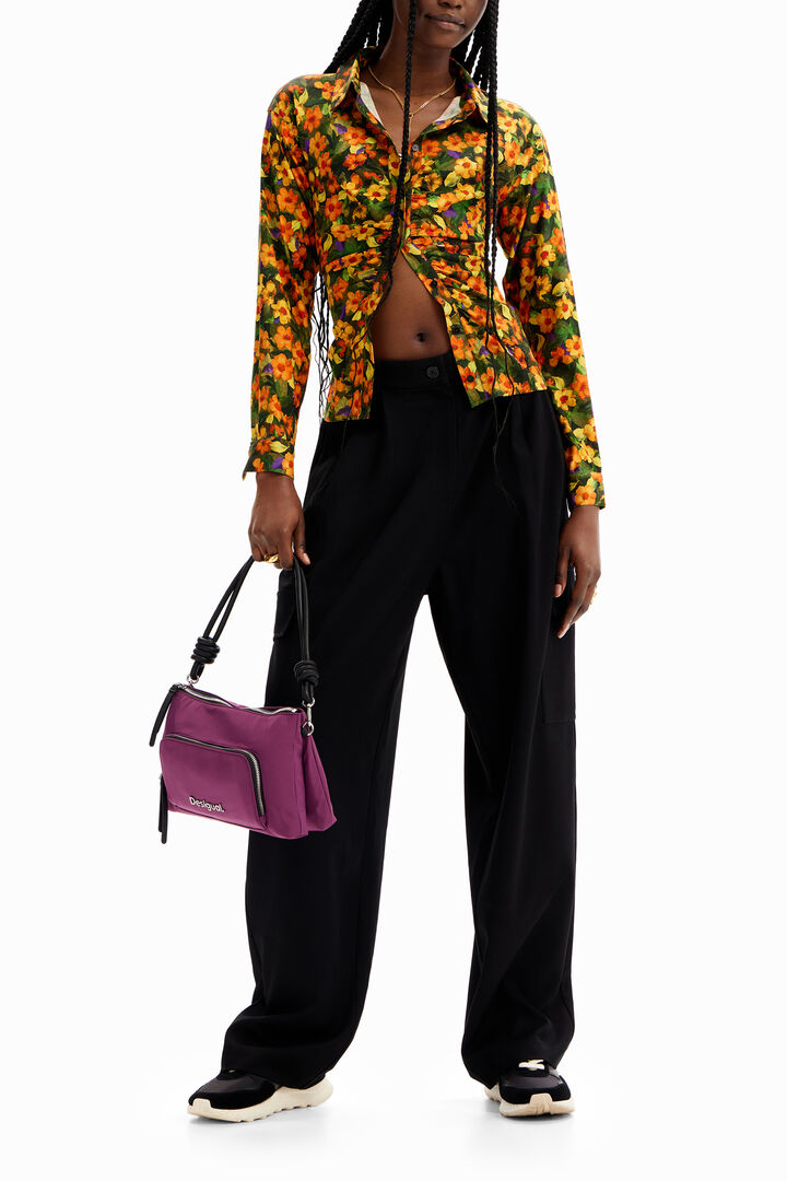 Floral ruched shirt | Desigual