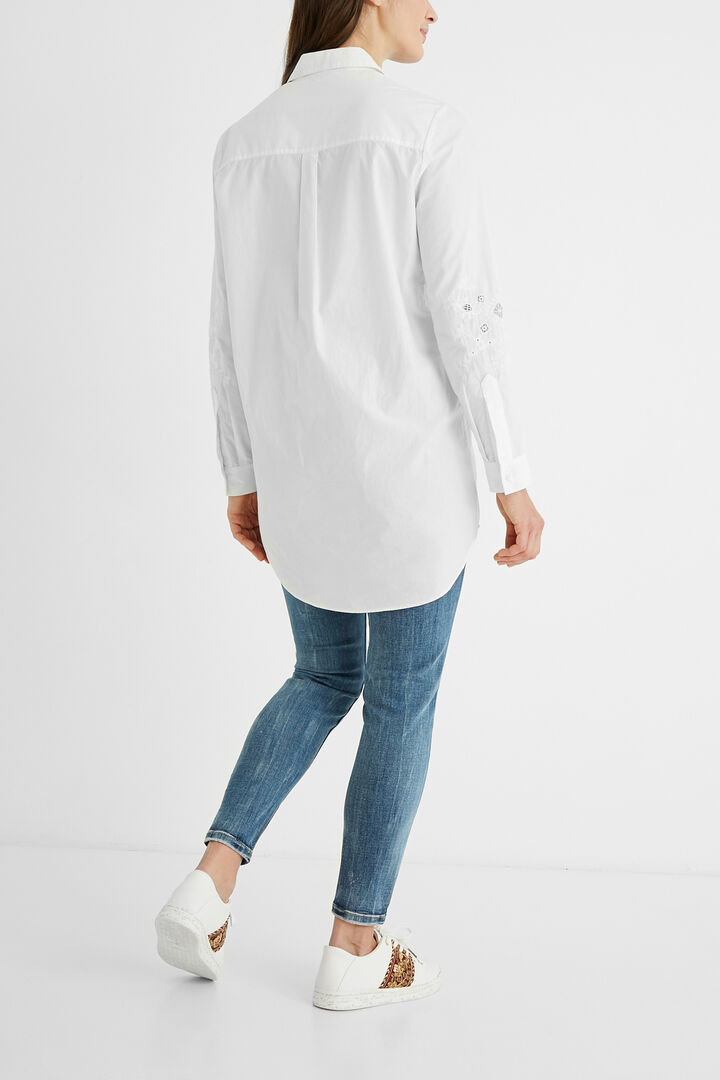 Perforated embroidery shirt | Desigual