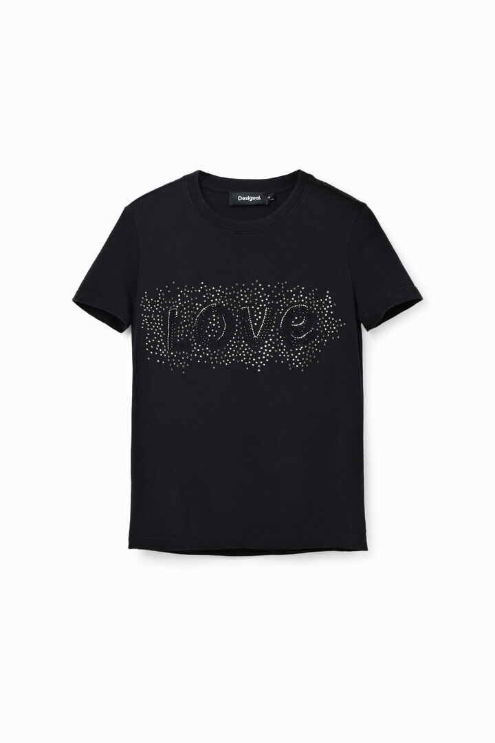 Rhinestone Love T-shirt | Desigual