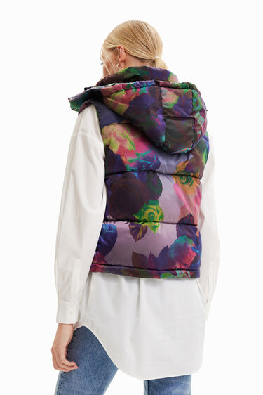 Chaleco padded floral | Desigual