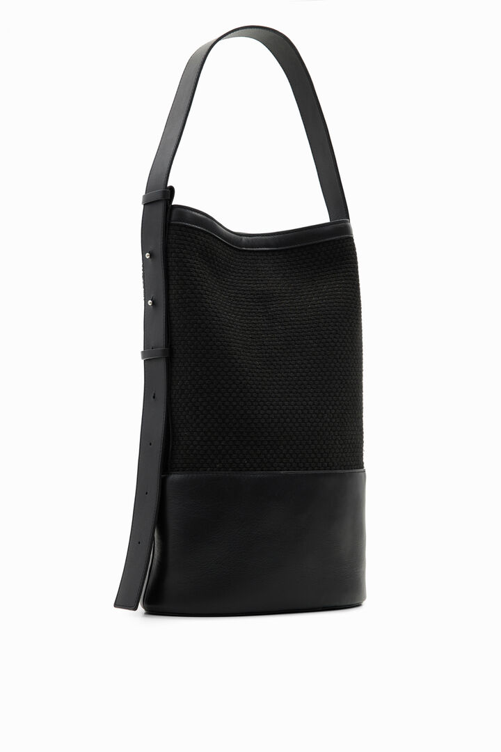 Maitrepierre leather bucket bag | Desigual